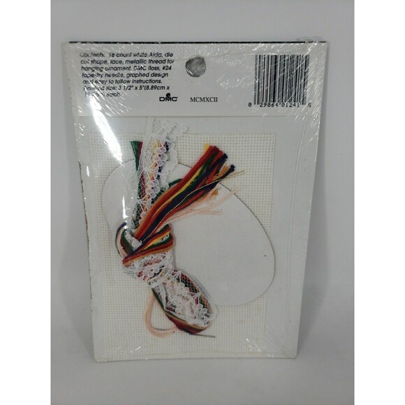 Lace Ornament Kits VTG 1992 Designs For The Needle Sealed NOS Santa Bear Home - Picture 13 of 15